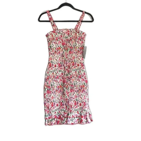 Na-kd Smocked Wildflower Print Cotton Dress NWT Size US XS (EUR 34)NWT - Picture 14 of 14